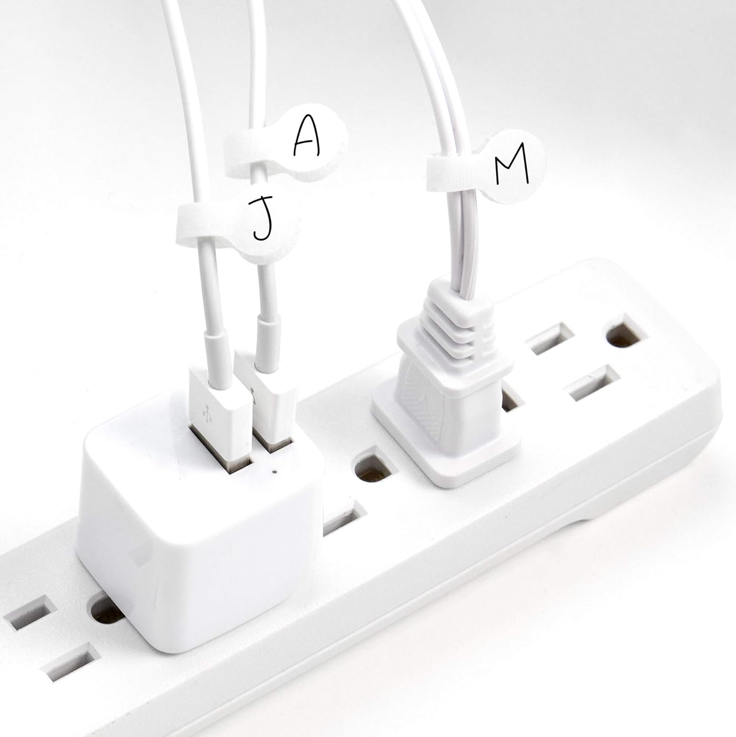 Cable Labels by Wrap-It Storage, Mini, White (60 Pack) Cord Labels, Wire Labels, Cable Tags and Wire Tags for Cable Management and Organizer for Electronics, Computers and More
