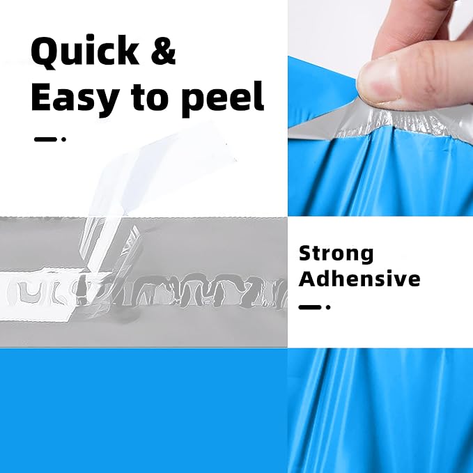 POLYSELLS 50 pcs 24x24 Inches Blue Poly Mailers Shipping Envelopes, Strong - Image 3