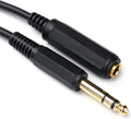 Disino 1/4 Inch Male to Female Stereo Extension Cable Gold Plated Quarter inch Headphone Extension Cable Cord- 20FT /6.6 Meters