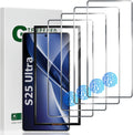 [4Pack] Screen Protector For Galaxy S25 Ultra [Tempered Glass] [Japan Glass with 9H Hardness] Fingerprint unlock with installation frame HD clear Screen Protector