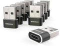 USB to USB C Adapter - iPhone 15, 16 Charging and Data Converter Type C Female to Type A Male, Compatible with Samsung Galaxy, iPad, Apple Watch