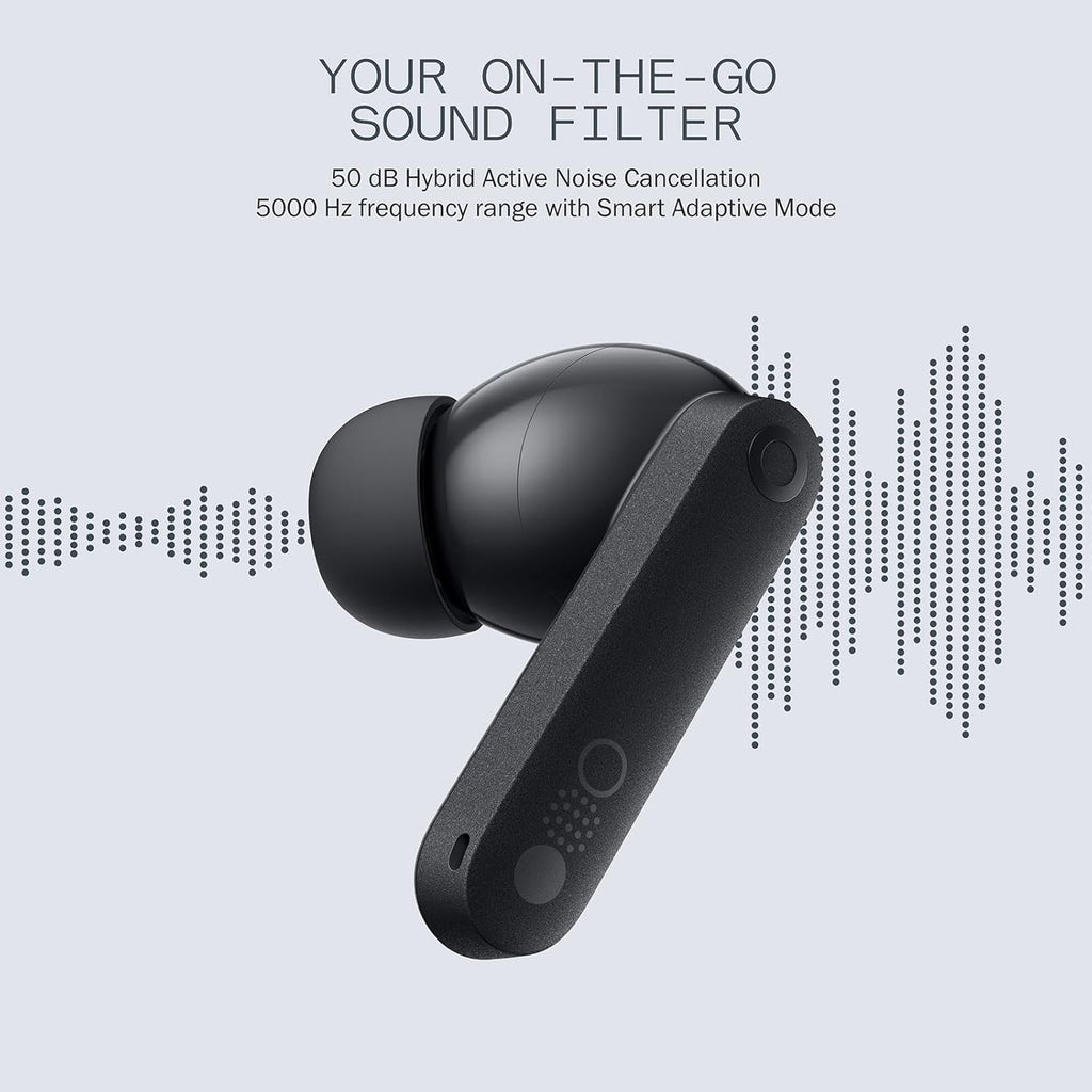 CMF Buds Pro 2 Wireless Earbuds, Hi-Res Audio with LDAC, 50 dB Hybrid Noise Cancelling Earbuds, Ultra Bass Technology, Bluetooth 5.3, 43H Play Time with Charging Case, 6 HD Mics Headphones, Orange