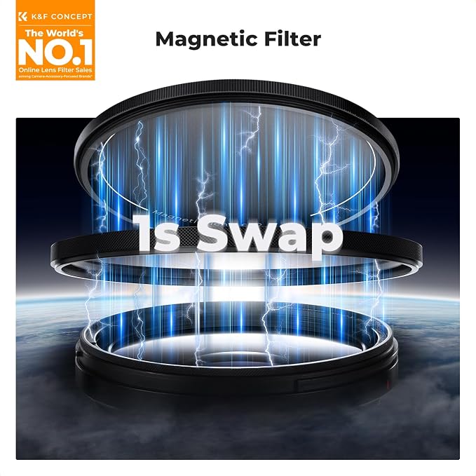K&F CONCEPT Magnetic 55mm Circular Polarizers Filter - Image 2