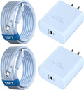 45W Super Fast Charger USB C, 45 Watt Type-C Android Phone Charger Fast Charging Block with 10FT Type C Cords for Samsung Galaxy S25 Ultra/S24 Ultra/S24+/S23 Ultra/S22 Plus/S20, Tab S9/S8 Ultra(Blue)