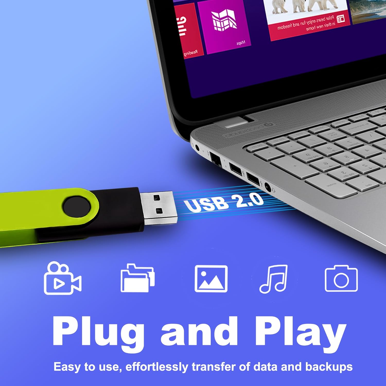 Thumb Drive 4GB FAT32 USB Flash Drives 20 Pack 4 GB USB 2.0 Jump Drives Multipack Flash Memory Stick Zip Drive Pendrive 20Pack with 20PCS Lanyards Label (Green Sliver 4gig)