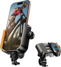 Motorcycle Bike Phone Holder - [Secure Lock & Not Block Camera] Quick Install Handlebar Mount for Bicycle Scooter, Universal Phone Clamp for iPhone 16 15 14 Pro Max, Samsung Galaxy