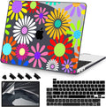 Teryeefi for MacBook Pro 13 inch Case 2025 2024 2022 2021 2019 2018 2017 2016 Release fits Model A2338 M2 M1/A2289/A2251/A2159/A1989/A1706, Design Hard Shell with Keyboard Cover, Abstract Flowers A001