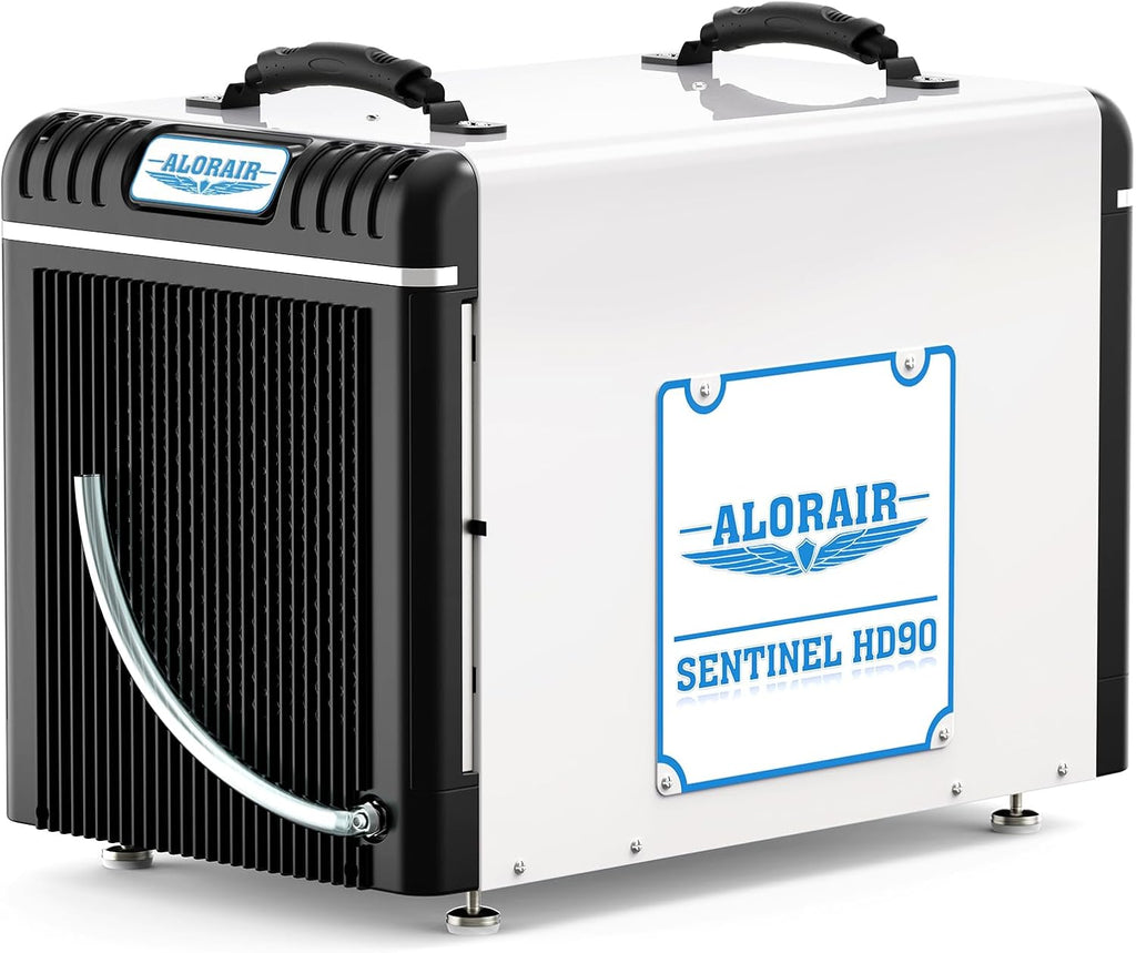ALORAIR Basement/Crawl Space Dehumidifiers 198 Pint (Saturation), 90 PPD (AHAM), Auto Defrosting System, Commercial Dehumidifier