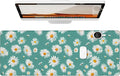Daisy Gaming Mouse Pad, Large Office Desk Mat, Anti-Slip Rubber Base Mousepad for Computer Laptop Keyboard, Smooth Desk Pad for Home Office Gamer Work Accessories 31.5" x 11.8"