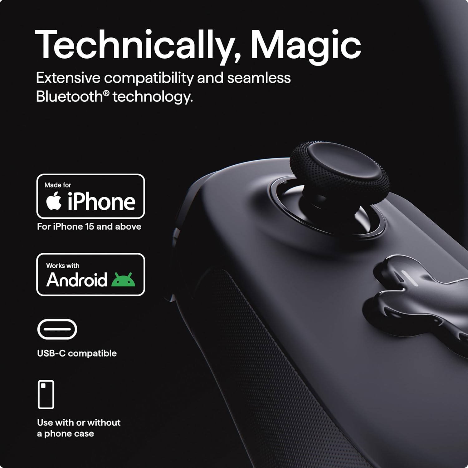 BACKBONE Pro Mobile Gaming Controller for iPhone 15/16 Series+ and Android, USB-C & Bluetooth, Play Anywhere on Any Screen, Premium Quality & Pro-Level Comfort, Android & iPhone Game Controller