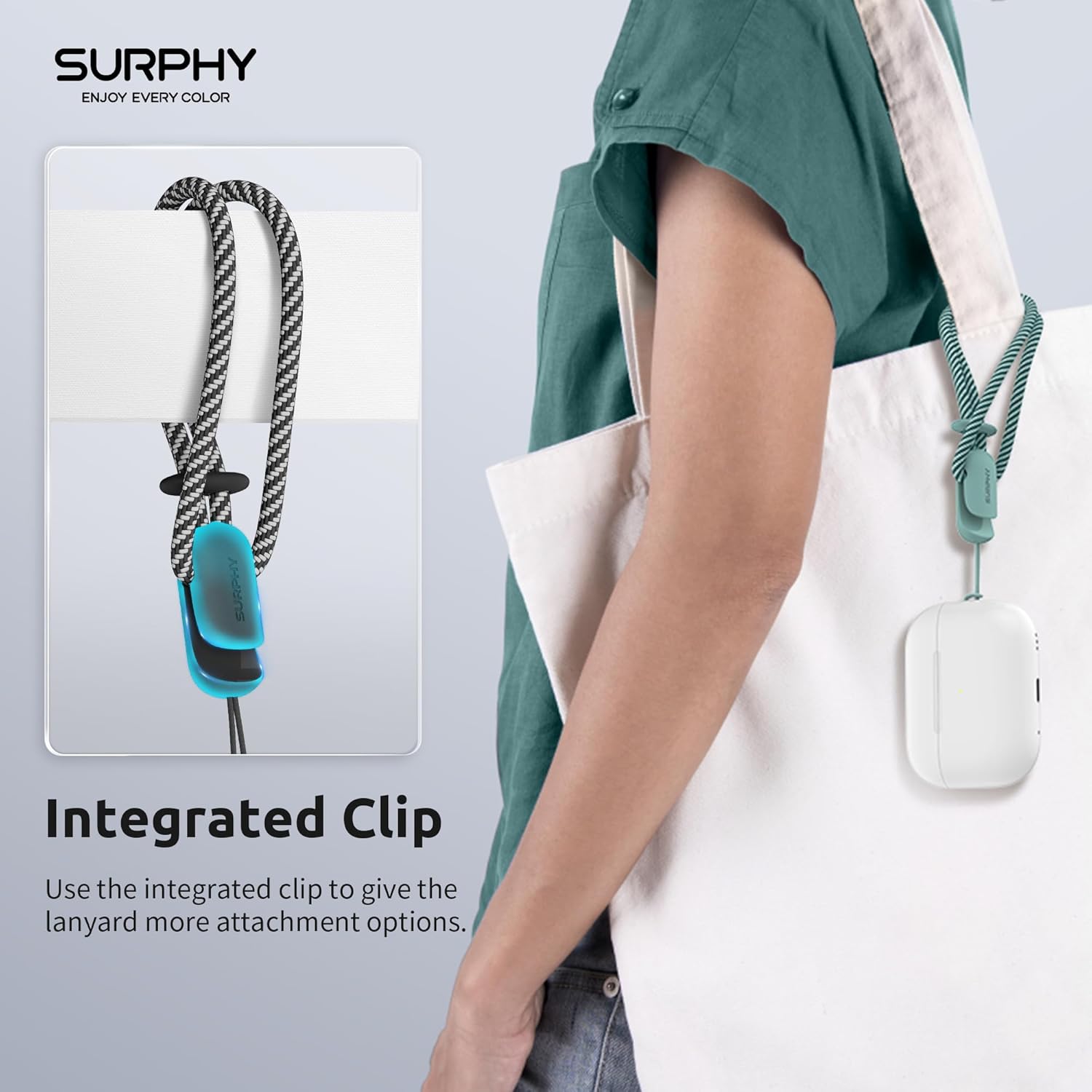 SURPHY 2 Pack Phone Lanyard for Cellphone Case, Phone Wrist Strap for Case, Cellphone Strap with 2-Color Braided, Charm Wrist Lanyard for Women and Men, Black & Green