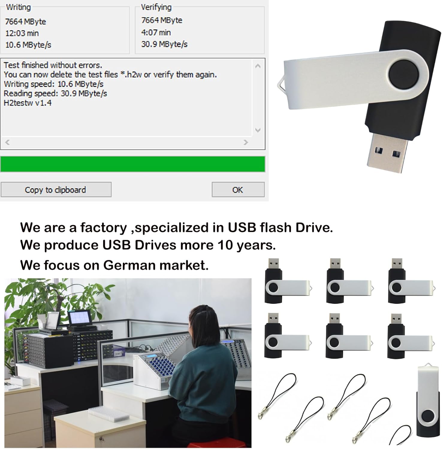 lcwamy 8GB Flash Drives 100 Pack USB Drives Bulk USB Flash Drive 100 Pack Thumb Drive Pack Flash Drive Bulk USB Stick CupShadow (Black, No Logo)