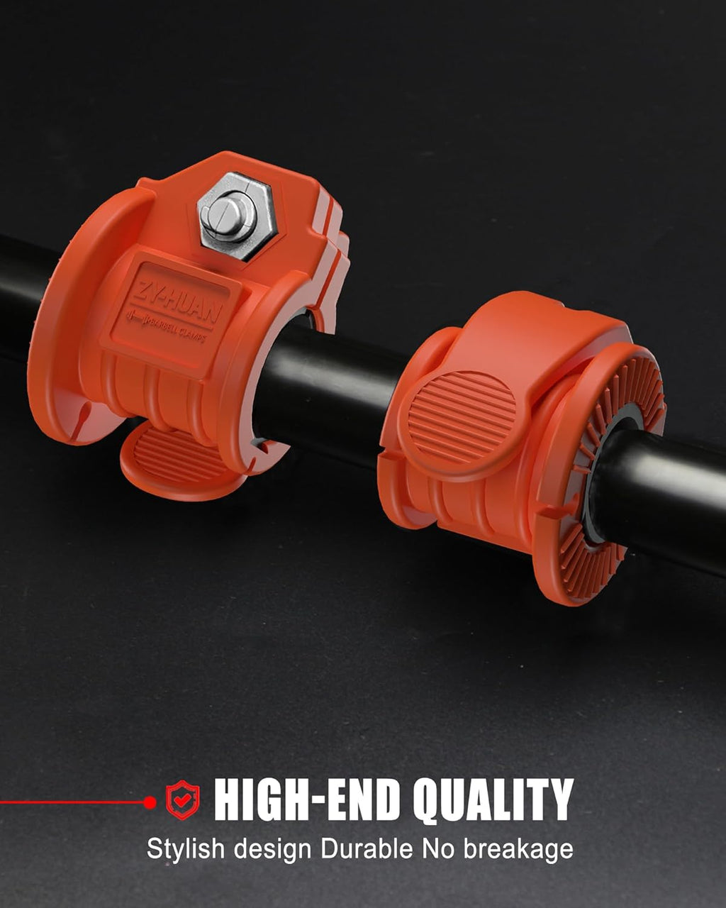 Barbell Clips 1 Inch Quick Release Weight Clamps 0.9-1.18inch Multi-Size Adjustable Olympic Clamps for Bars