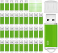 Memorias USB 8GB Flash Drive 50 Pack, USB 2.0 Thumb Drives Bulk Memory Sticks 8GB FAT32 USB Flash Drives Bulk Jump Drives Multipack Pack of 50 with Lanyard(Green 50 Packs 8 GB)