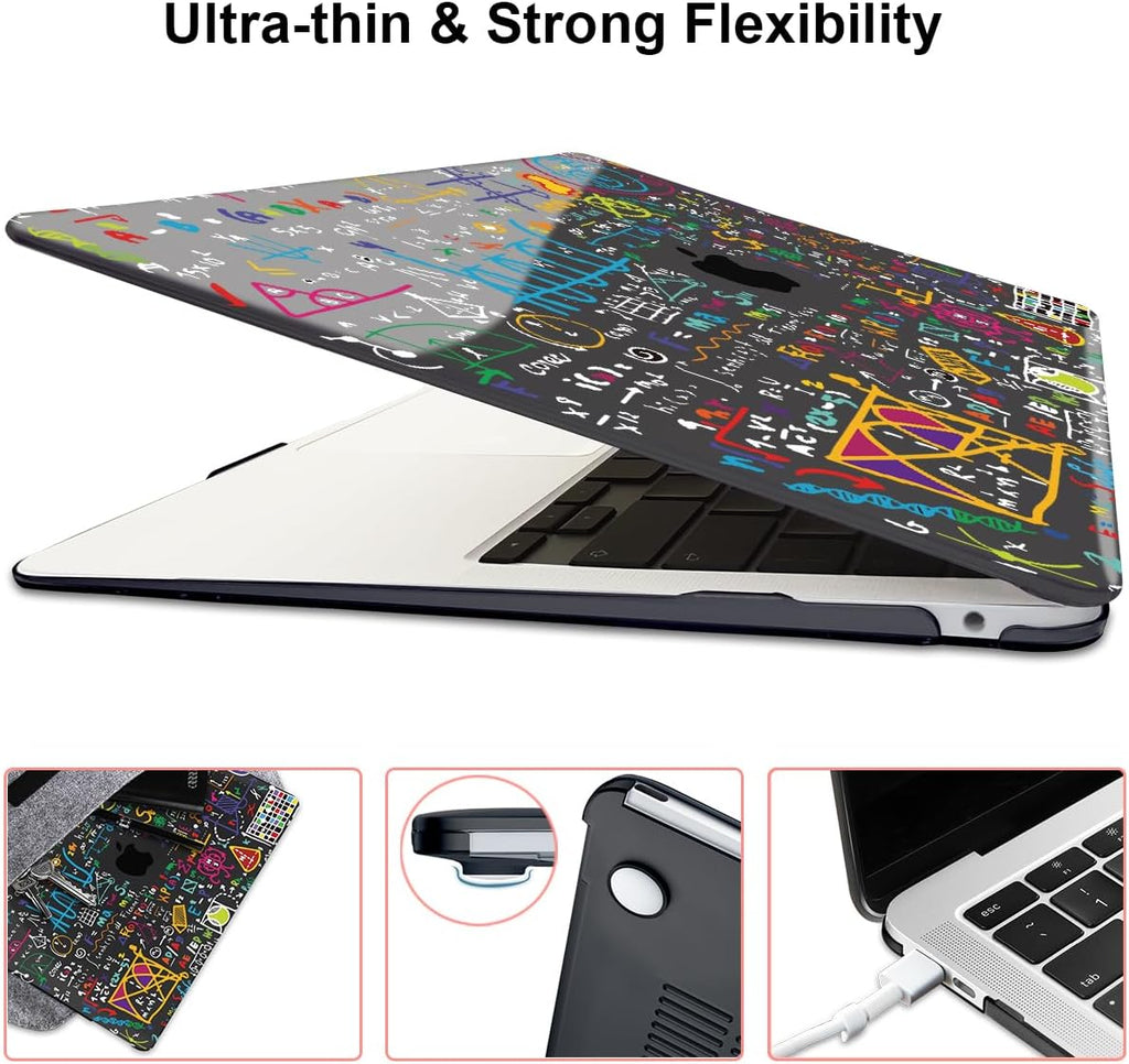 for MacBook Air 13 Inch Case 2018 2019 2020 2021 Release A2337 M1 A1932 A2179 Touch ID, Plastic Hard Case Keyboard Skin Screen Protector Webcam Cover for Mac Air 13 2021, Abundant Formula