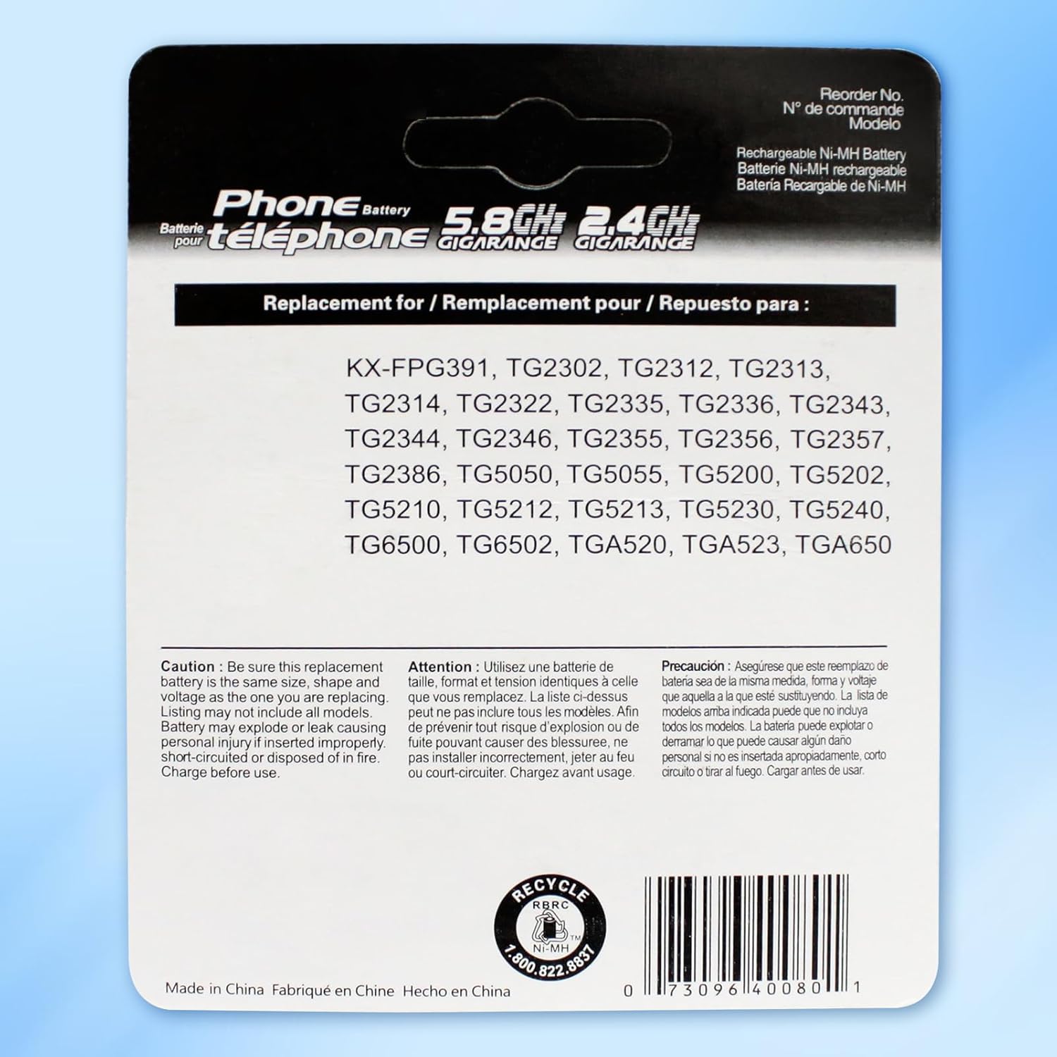 4PACK Cordless Phone HHR-P104 3.6V 830mAh Battery NI-MH AAA Rechargeable Battery for for Cordless Phones