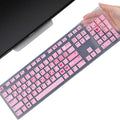 Keyboard Cover Skin for Dell KM636 KB216 KB216t KB216d KB216p Wired & Wireless Keyboard, Dell Optiplex 5250 3050 3240 5460 7450 7050, Dell Inspiron Desktop 24" 27" 5400 5490 7700 7790 3475 3670 3477
