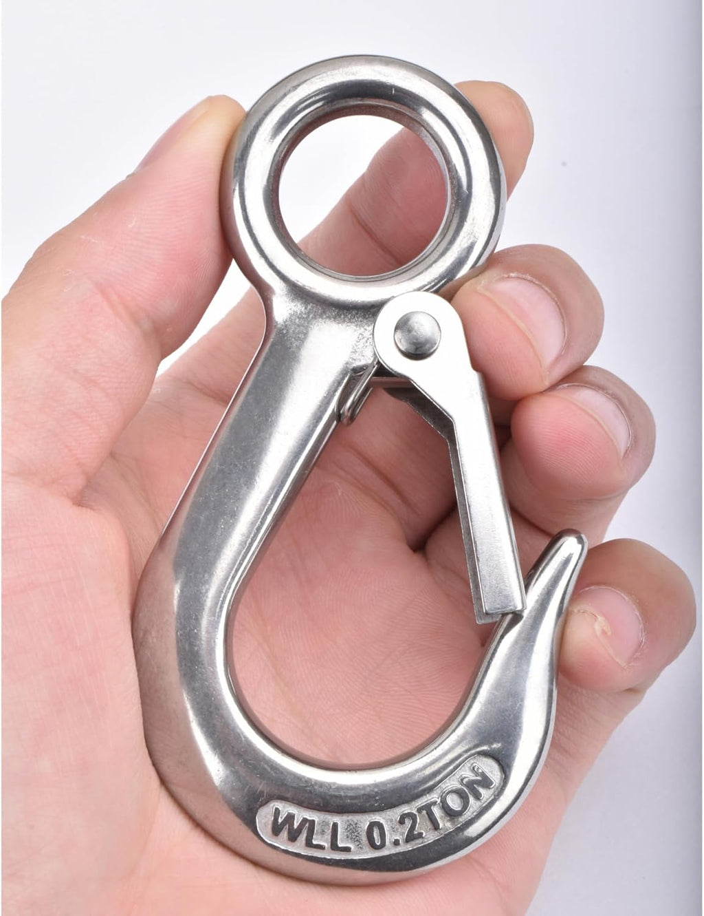 Alele 2Pack Grab Hooks, Slip Hooks,Stainless Steel Lifting Hook Rigging Accessory (Grab Hooks 200Kg 2p)