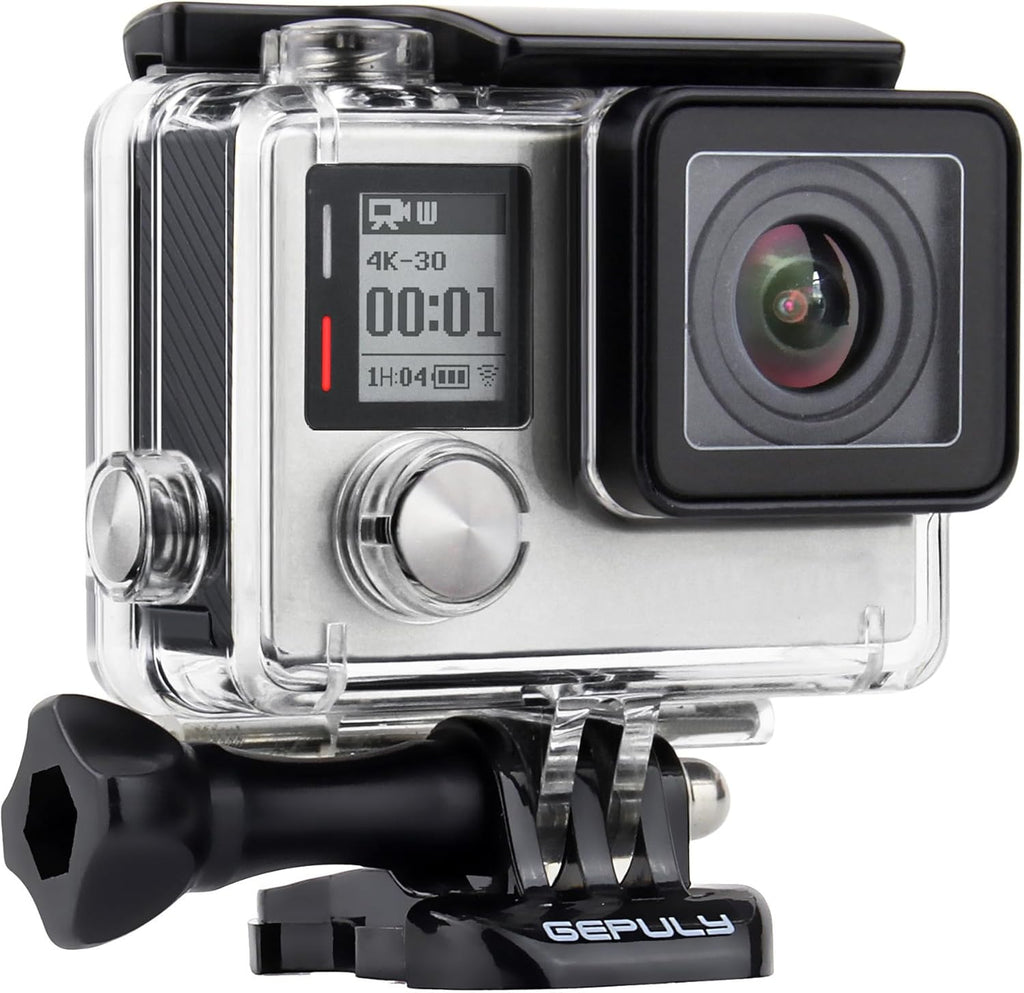Waterproof Housing Case for GoPro Hero 4 Black, Hero 4 Silver, Hero 3+, Hero 3 Underwater Photography - Waterproof Up to 131 ft (40M) - with Quick Release Mount, Thumb Screw