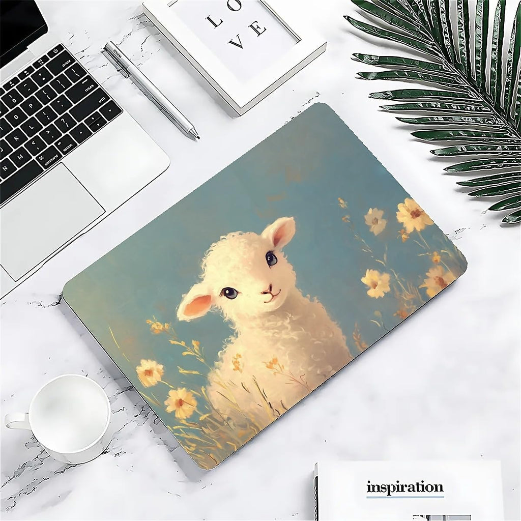 Compatible with MacBook Air 13.3 13.6 Inch Case 2022 2021 2020 2019 Plastic Hard Shell Case Cover,13.3 Pro(A1706/A1708/A1989/A2159/A2289/A2338), Cute Little Lamb
