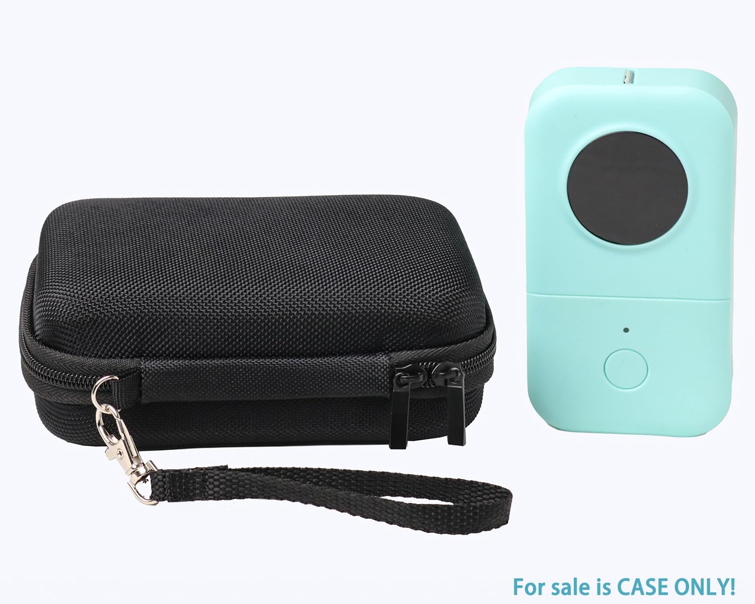 Labels Printer Case Compatible with Nelko P21/TYPONOS P21/Niimbot D11/Phomemo D30 D35/JADENS D11/ORGBRO X1 X3 S001 Label Maker Machine, Mesh Pocket for Label Printer Tape Accessories