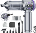Car Vacuum Portable Cordless, 18000pa Mini Vacuum Cleaner, 4 in 1 Handheld Vacuum Cordless Rechargeable, 120W High Power Hand Held Vacuum Cleaner With LED Light Multi-nozzles for Car Home Office Pet