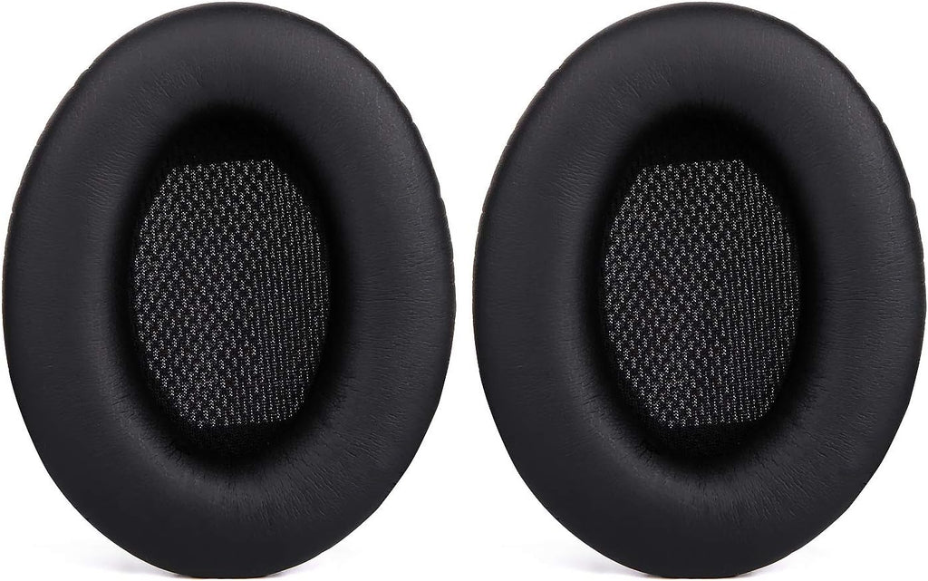 QC15 Replacement Ear Pads Kit, Ear Cushion for Bose QuietComfort 2, Quiet Comfort 15, QC 25, QuietComfort 35, Ae2, Ae2i, Ae2w, Sound True, Sound Link (Around-Ear Only) Headphones – Black