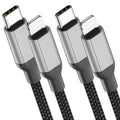 2ft USB C to Lightning Cable 2Pack,[Apple MFi Certified] Power Delivery USB C iPhone Charger Fast Charging, 2 foot Nylon Braided Type C to Lightning Cord for iPhone 14 13 12 11 Pro Max XR XS 8 SE iPad