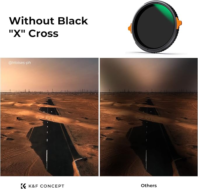 K&F CONCEPT 49mm ND4-64 ND Lens Filter Variable & CPL Polarizers Filter 2-in-1 - Image 3