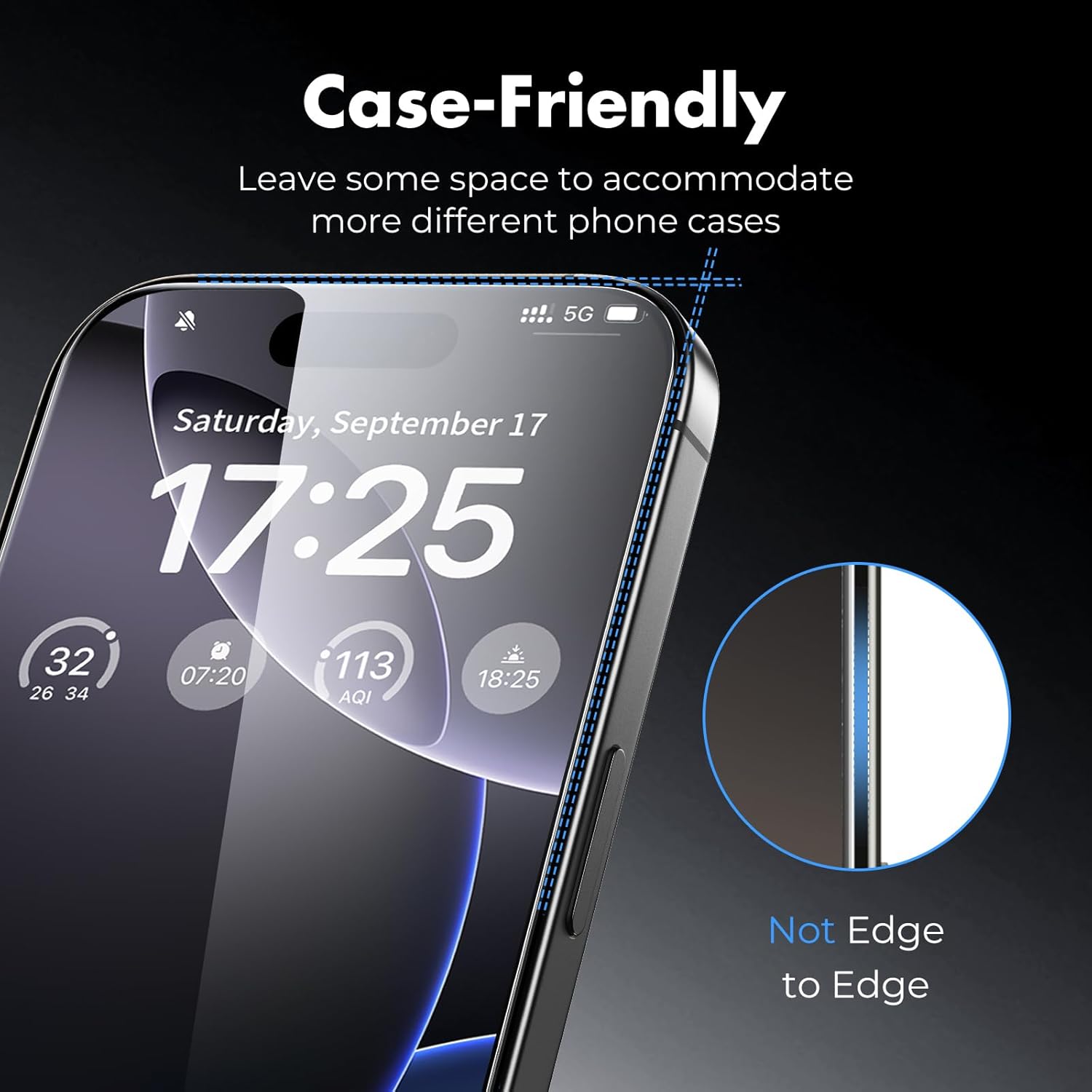 UNBREAKcable 3-Pack Screen Protector for iPhone 16 Pro Max, Double Shatterproof Tempered Glass [Easy Installation Frame] [9H Hardness] [99.99% HD Clear] [Case Friendly] for iPhone 6.9 inch