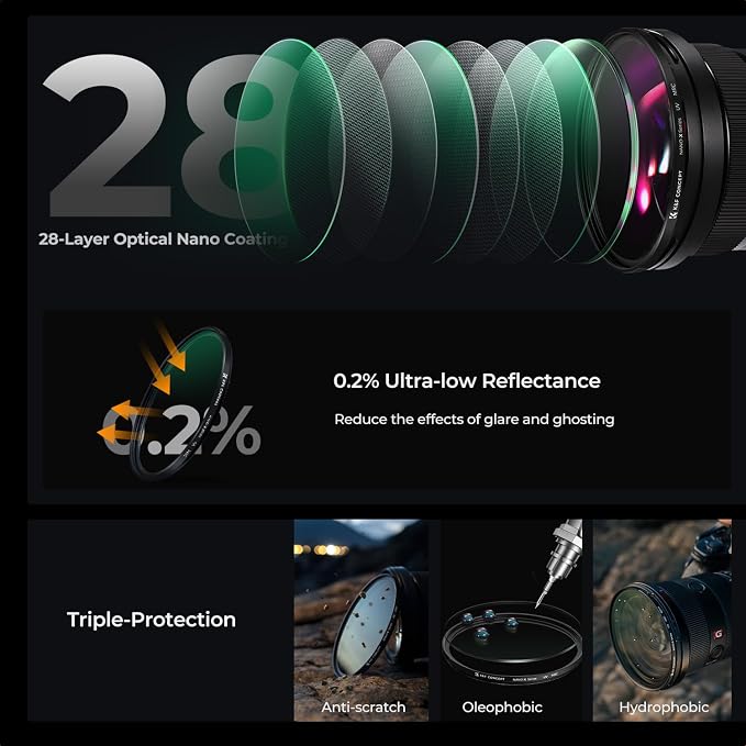 K&F CONCEPT 52mm MC UV Protection Filter - Image 4
