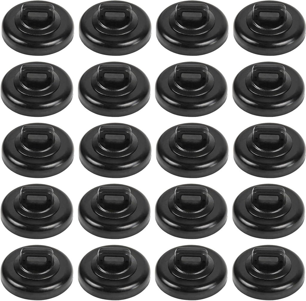 Magnet Zip Tie Mount Clips Magnetic Zip Ties Mount Base Holder Strong Wire Cable Holder Mount Wire Clips Management for Home Office Marine Electrical Wiring (D23 20Pcs)