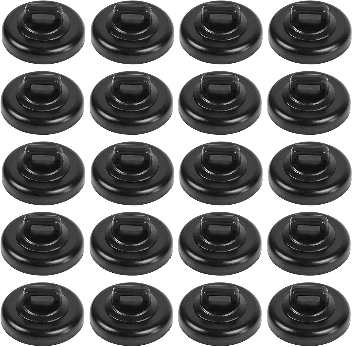 Magnet Zip Tie Mount Clips Magnetic Zip Ties Mount Base Holder Strong Wire Cable Holder Mount Wire Clips Management for Home Office Marine Electrical Wiring (D23 20Pcs)