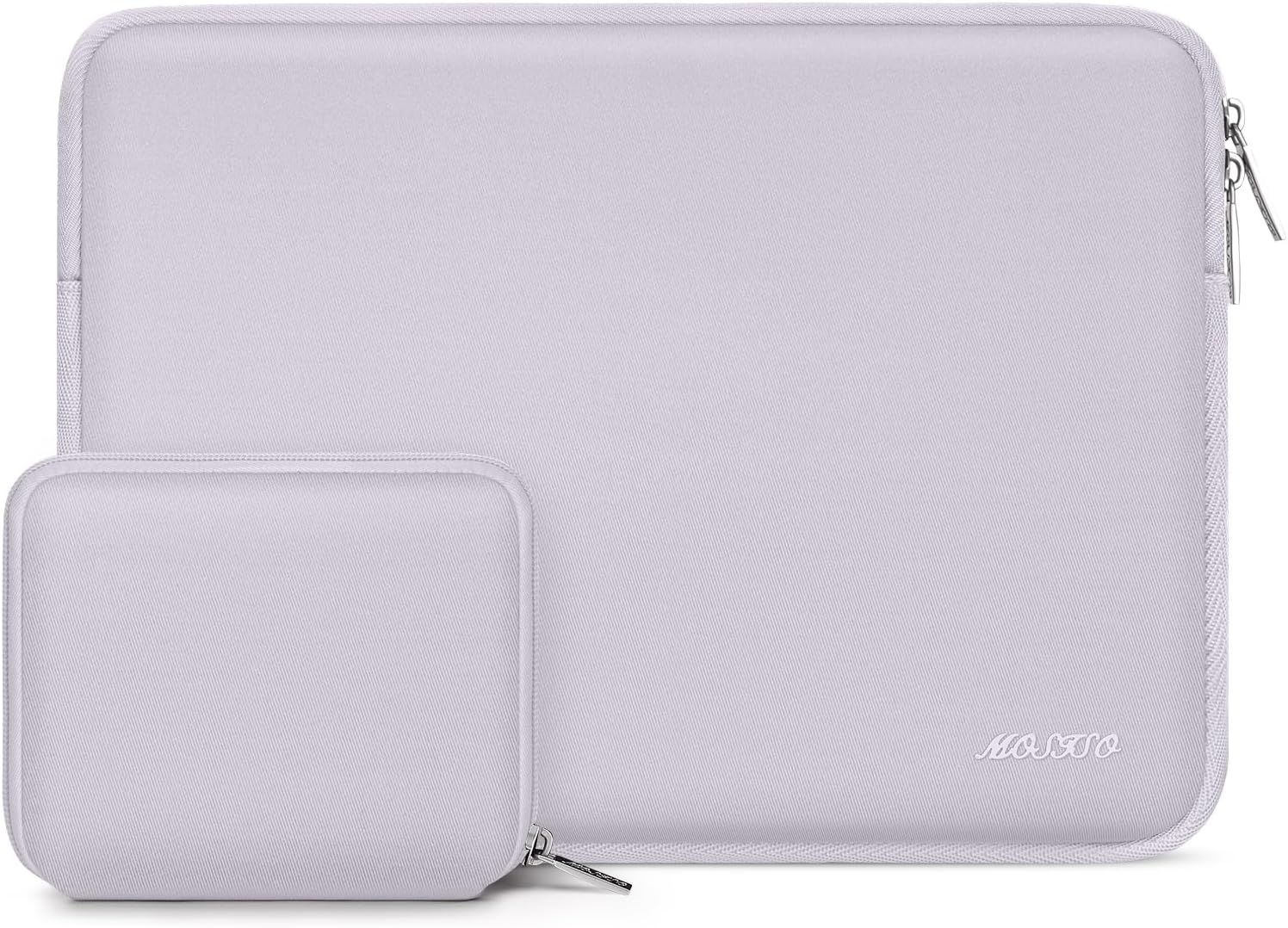 MOSISO Laptop Case 13.3 inch, 13-13.3 inch Laptop Sleeve Bag Compatible with MacBook Air/Pro 13/Pro 14 M5 M4 M3 M2 M1, HP Dell ASUS Lenovo, Neoprene Computer Sleeve Bag with Small Case, Dusty Lilac