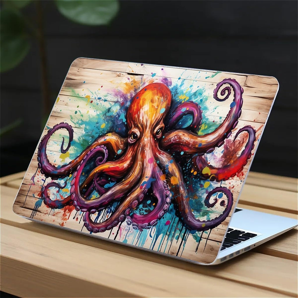 Compatible with MacBook Air 13.3 13.6 Inch Case 2022 2021 2020 2019 Plastic Hard Shell Case Cover,13.3 Pro(A1706/A1708/A1989/A2159/A2289/A2338), Octopus
