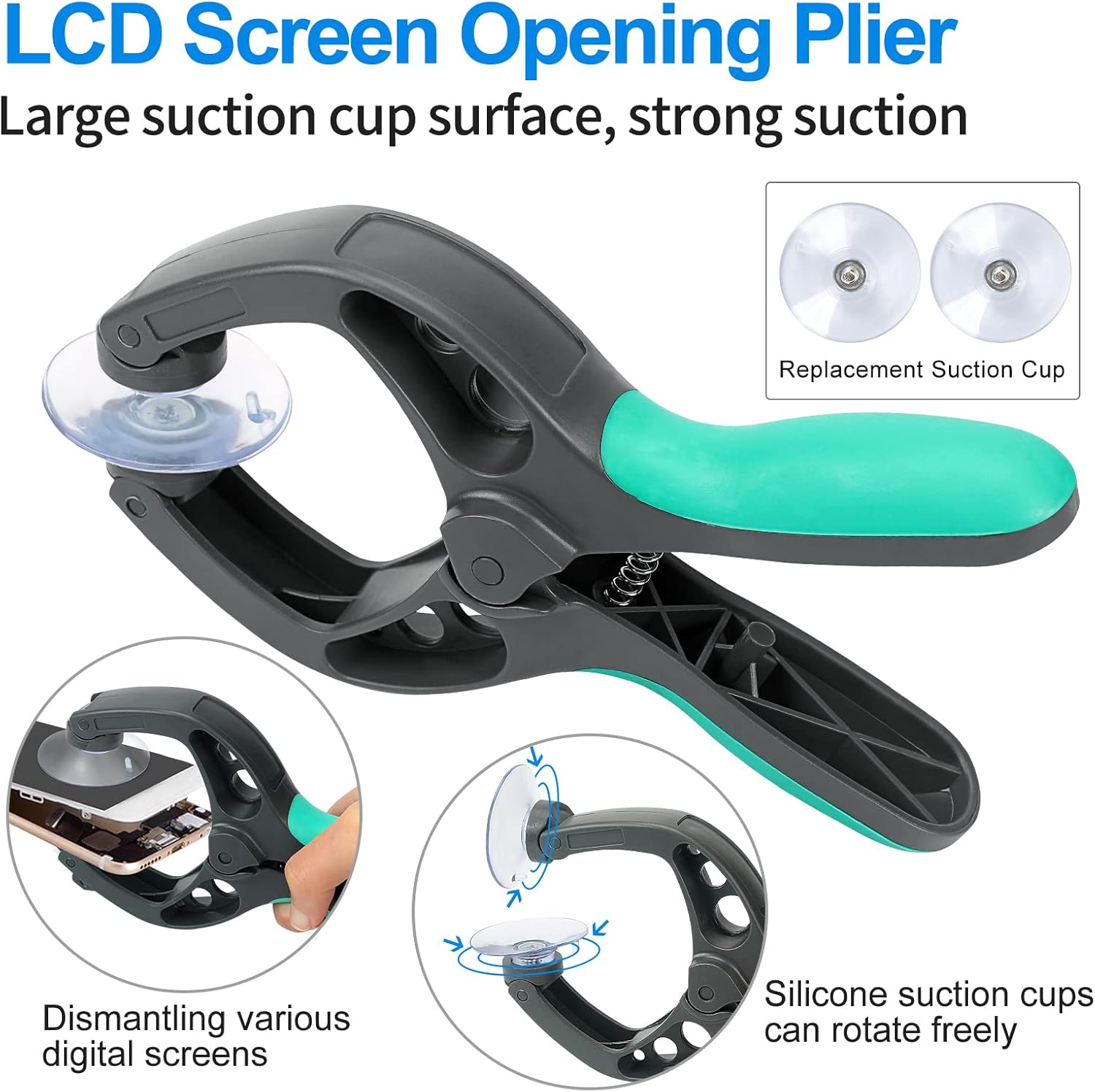 13 Pcs Precision Screwdriver Set Magnetic, Electronics Opening Pry Tools Repair Kit with LCD Screen Opening Suction Cup Pliers for Computer, PC, Tablet, Laptop, Eyeglass, Watch