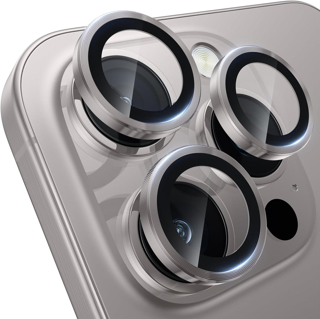 WSKEN for iPhone 16 Pro/iPhone 16 Pro Max Camera Lens Protector - [Original Shooting Model] Shatterproof Ultra HD Tempered Metal Glass Camera Screen Protector Cover Film Accessories