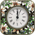 Decorative Mini Table Clock, Vintage Metal Silent Analog Quartz Battery Operated Table Top Clock for Living Room Decor Shelf