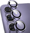YWXTW Camera Lens Protector for Samsung Galaxy S24 Plus Accessories, 9H Tempered Glass Metal Individual Ring Camera Cover Screen Protector for S24 Plus, Case Friendly, Anti Scratch (Cobalt Violet)