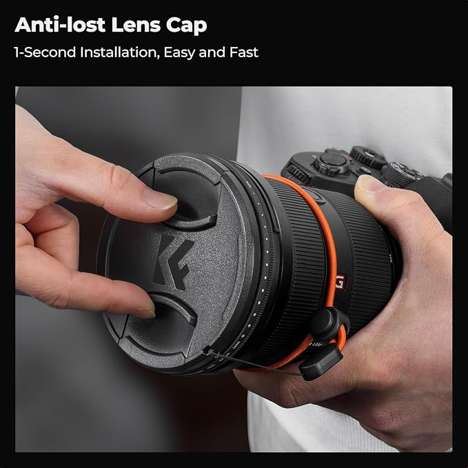 K&F CONCEPT 52mm Variable ND Camera Lens Filter ND2-ND400 + Filter Cap + - Image 5