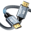 8K HDMI Cable 16ft, 48Gbps High Speed HDMI 2.1 Cable, HDMI Cord 8K@60Hz 4K@120Hz Support for HDR eARC HDCP 2.2&2.3, HDMI Cable 2.1 Compatible with HDTV, Laptop, Monitor, PC
