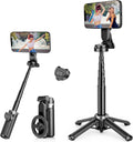 Selfie Stick for iPhone, Magnetic Tripod with Detachable Wireless Remote & Portable Tripods for iPhone - 3 in 1 Tripod for Video Recording, Live Streaming, Desktop Mobile Phone Stand