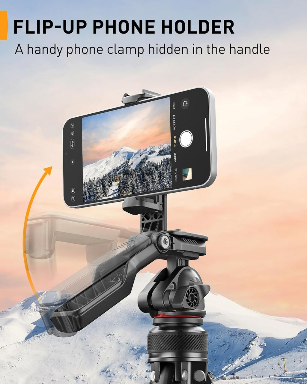 Perlegear Camera Tripod, 60″ Portable and Height-Adjustable, Travel Tripod with 13.2 lbs Max Load, Phone Camera Stand Heavy Duty for Video Recording, PGIPE01