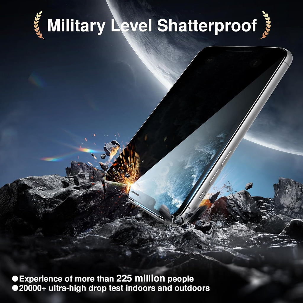 SMARTDEVIL 2PACK Privacy Screen Protector for iPhone 11 Pro/X/XS Shatterproof Tempered Glass [True 28°Anti Spy] [9H Hardness] [Auto Dust-Elimination Install], [Bubble Free]