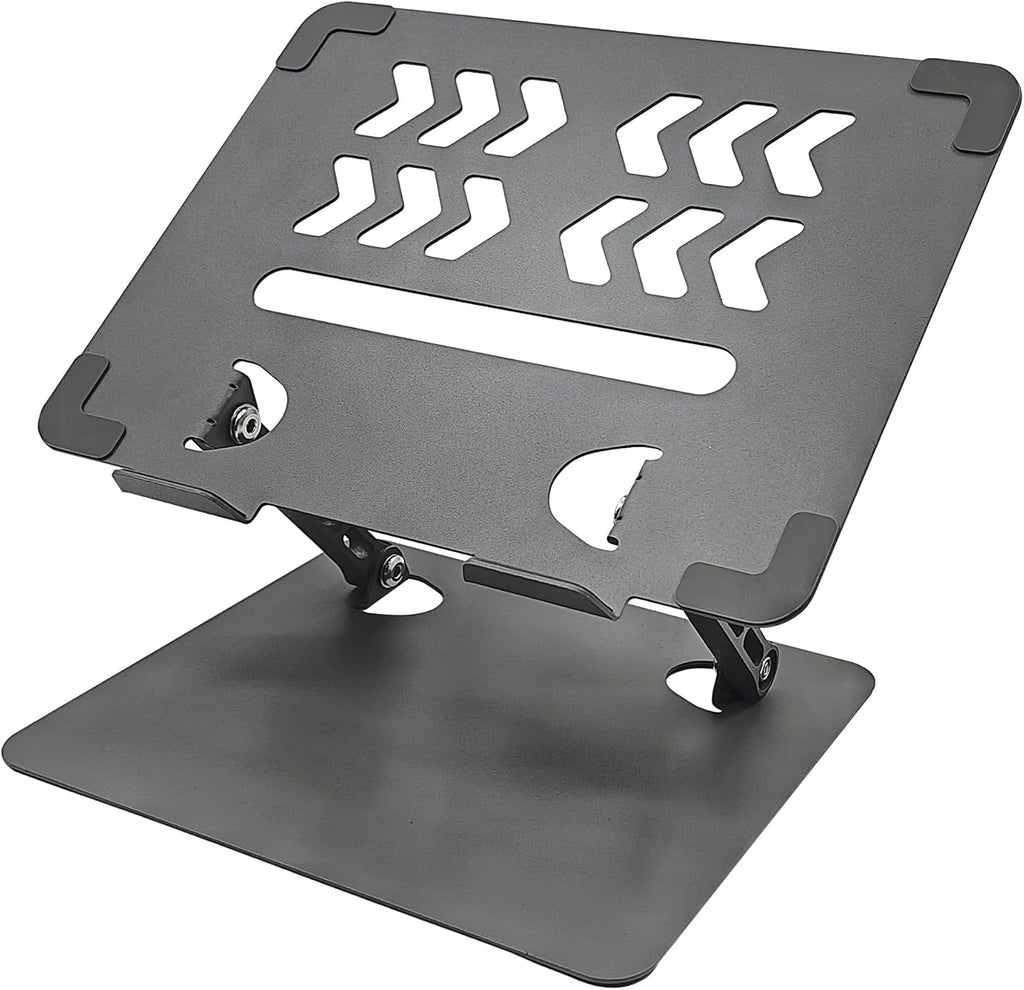 Home Studio Small Desktop Mixer Stand, Aluminum Portable Folding Heat Dissipation Lift Stand, Compatible with Nektar Panorama CS12, Rode RODECaster Pro II, Tascam Mixcast 4 (Gray)