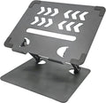 Home Studio Small Desktop Mixer Stand, Aluminum Portable Folding Heat Dissipation Lift Stand, Compatible with Nektar Panorama CS12, Rode RODECaster Pro II, Tascam Mixcast 4 (Gray)