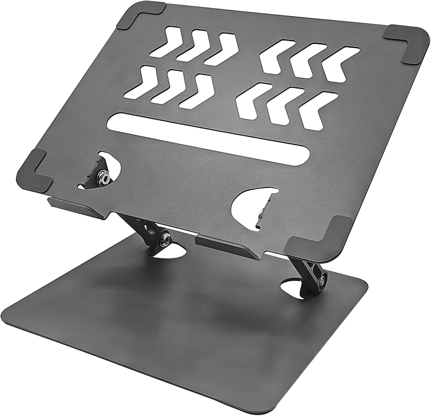 Home Studio Small Desktop Mixer Stand, Aluminum Portable Folding Heat Dissipation Lift Stand, Compatible with Nektar Panorama CS12, Rode RODECaster Pro II, Tascam Mixcast 4 (Gray)