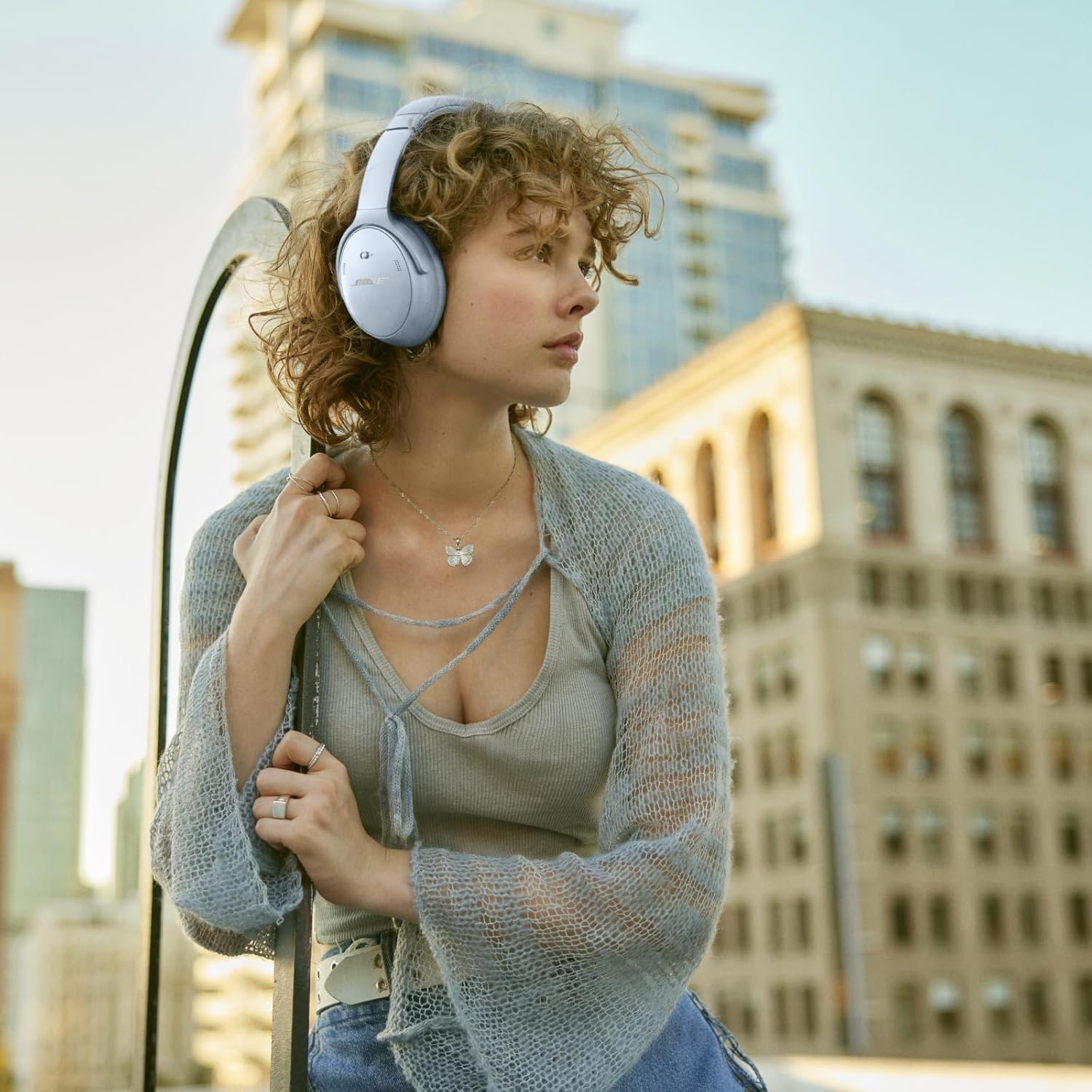 Bose QuietComfort Wireless Noise Cancelling Over-Ear Headphones - Moonstone Blue