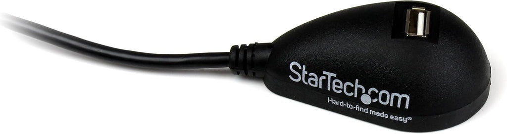 StarTech.com 5ft USB 2.0 Extension Cable - Male to Female - 5 ft USB A to A Extension Cord for Laptop, Desktop, Tablet, Webcam & More (USBEXTAA5DSK), Black (Pack of 2)