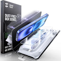 SMARTDEVIL 3 Pack Screen Protector for iPhone 16 Plus, Bubble-and-Dust-Free Box, HD Tempered Glass, Military Grade Shatterproof & Ultra Durable, Easy Installation